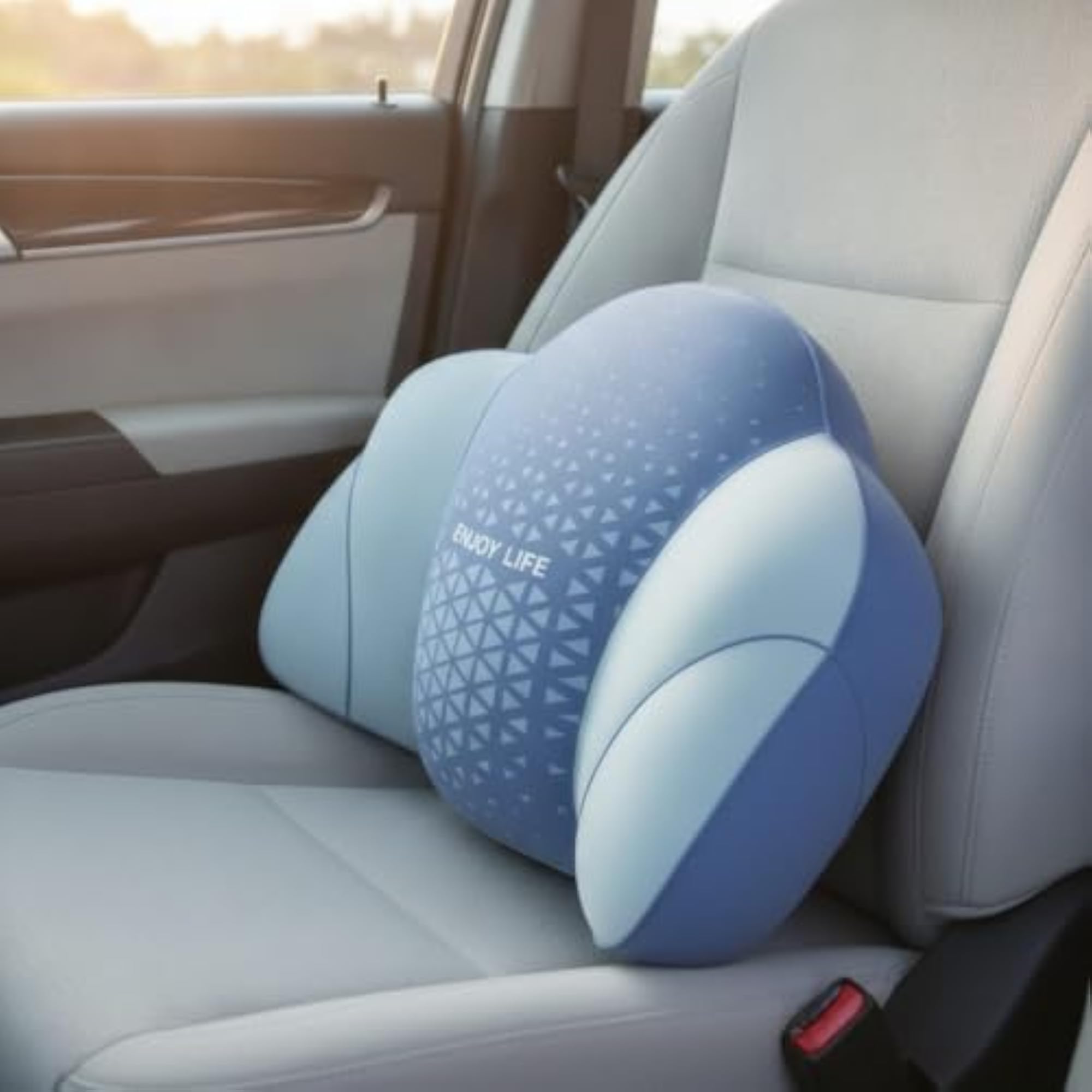 Portable Inflatable Support Cushion for Travelers, Pink