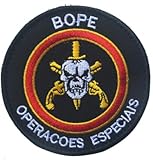 Brazil District Federal Special Operations Brazilian BOPE Embroidery Patch Armband Badge Military Decorative Sewing Applique Embellishment Tactical Patches (z1)