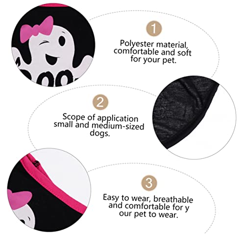 iplusmile 3 Pçs Traje Halloween Gatos Suprimentos Para Cachorros Casacos Roupas Temáticas Vestido De