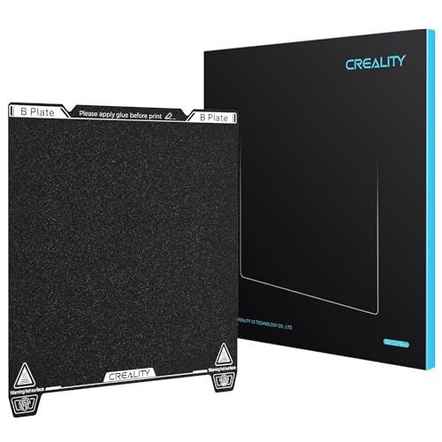 Creality Oficial K1 Max Construcción Placa, PEI plataforma 315x310mm, Hoja PEI Flexible, Placa de Cama de Acero con Resorte para K1 Max/Ender 3 V3 Plus (sin base magnética)