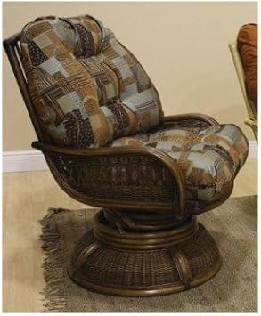 Amazon.com: Legacy Swivel Rocking Chair with Cushion Fabric: Kalani ...