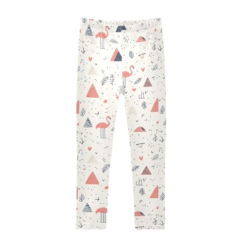Girls Leggings Geometric Flamingo Abstract Toddler Girls Clothes Leggings for Girl Toddler Girl Trousers