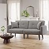 Amazon.com: koorlian Convertible Futon Sofa Bed, 74 Inch Fabric Futon ...
