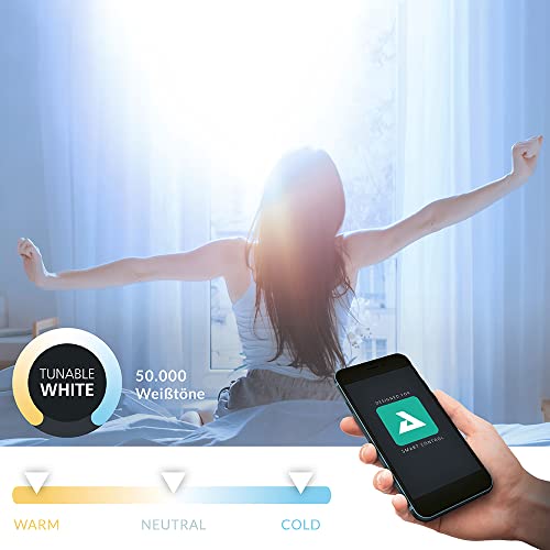 Eglo Connect.z Smart Home E27 LED Filament Light Bulb, G95, ZigBee, app and Voice Control, dimmable - Image 3