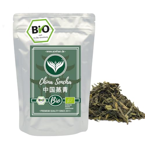 Azafran BIO China Sencha Grüntee lose geschnitten, Original chinesischer Grüner Tee, China Green Teâ€¦ – Miniatur