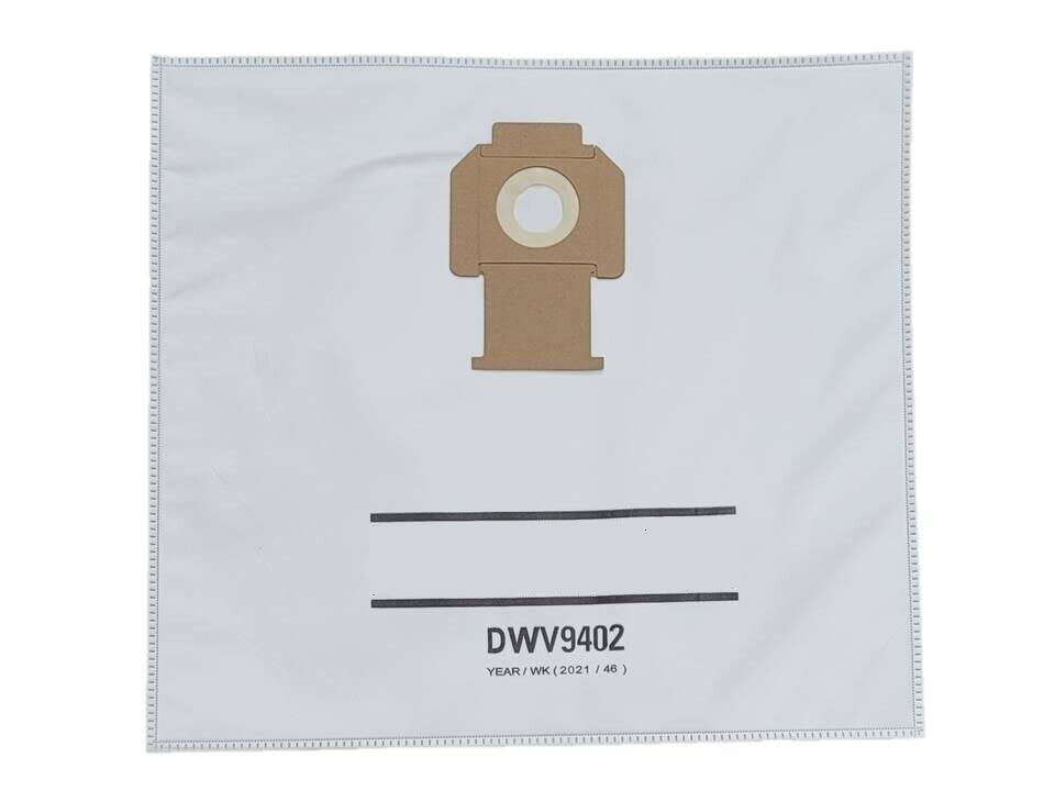 DWV9402 Replacement 5 Pack of Self Cleaning Fleece Bags Compatible with Dewalt DWV012 / DWV010 Dust Extractors