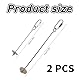 2 Stück Wellensittich Futterspieß,Vögel Papageien Zubehör,Vogelkäfig für Wellensittiche Käfig,Nymphensittich Futter,Papageienspielzeug,Vogel Accessories,Papageien-Spieß,Spielzeug für Wellensittiche