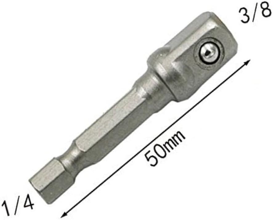 1/4'' 3/8'' 1/2'' Hex Power Drill Bit Driver Socket Bits Set Adapter Wrench Sleeve Extension Bar Electric Screwdriver Bits Tool-3pcs 1/4 3/8 1/2