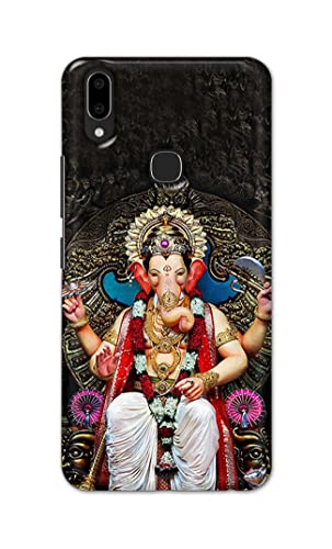 Image of PRINTFIDAA Lord Ganesh Bappa Moriya Printed Designer Hard Back Case Cover for Vivo V9 / V9 Youth /Vivo Y85 / Vivo Z1 / Z1i / Z3x / Z1 Lite / Y89 -(SF) MVN1010