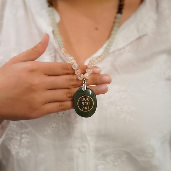 Japam Money Magnet Fusion Mala with Zibu Pendant - Pyrite, Tiger Eye, Citrine & Aventurine Beads