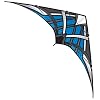 WindNSun NK93 Blue Ripstop Nylon Dual Control Stunt Kite 72451