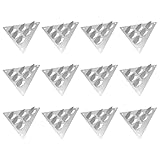 LALADEFIEE 12pcs Acoustic Panel Mount Clips Triangle Drywall Sound Isolation Clips for Wall and Ceiling Noise