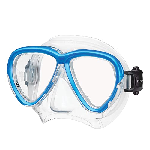 Mascarilla de buceo TUSA Intega M-2004 en color azul para exploración submarina