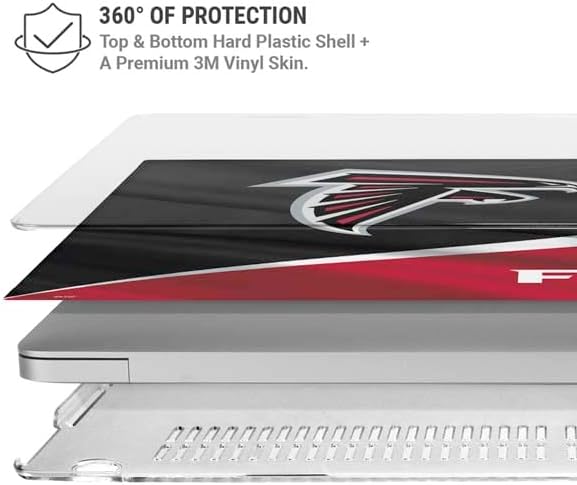 Skinit Case + Skin Compatible with MacBook Air 13in M1 (2021) - Officially Licensed NFL Atlanta Falcons Design