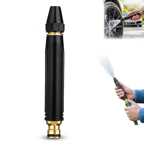 High Pressure Hose Nozzle, 2026 Upgraded Car Wash High Pressure Sprayer Adjustable Spray Patterns for Watering Plants Vegetables Car Washing (1)