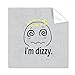 Dizzy Black Cute Chat Happy Pattern Cleaning Cloth Phone Screen Glasses Cleaner 5pcs