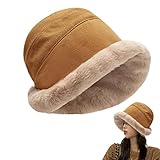 ✍【Material de buena calidad】 Sombrero de cubo esponjoso, hecho de una estricta selección de material de lana de cordero de alta calidad, es agradable para la piel, transpirable y duradero porque está hecho de una estricta selección de material de lana de cordero de alta calidad y le brinda calidez y comodidad