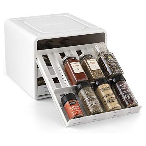 YouCopia SpiceStack Adjustable Spice Rack Organiser, 24-Bottle Seasoning and Spices Storage with Pull-Out Drawers for Kitchen Cupboard and Pantry Organisation Cover