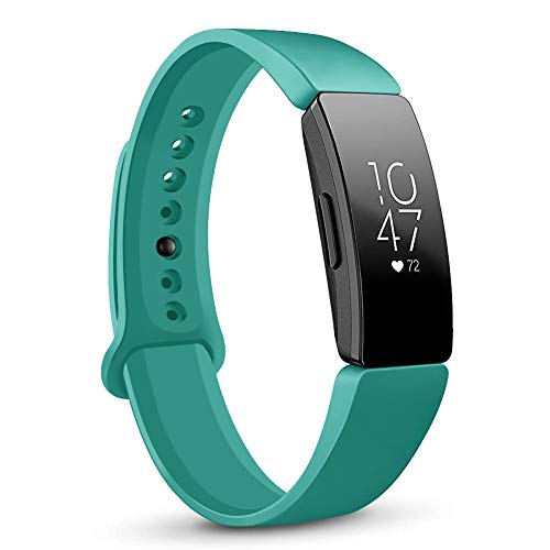 Oenfoto Deportivas Correas compatibles Fitbit Inspire & Inspire HR, Pulsera Reemplazo Banda Silicona Suave para Fitbit Inspire/Inspire HR, Mujer Hombre, Grande, Pequeña