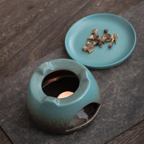 Porte-aromathérapie en céramique haut de gamme et diffuseur de cire design - 5