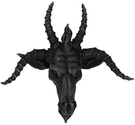 BAPHOMET HEAD STATUE IDOL OCCULT WORSHIP SATANISM SABBATIC GOAT SCULPTURE Pacific Trading