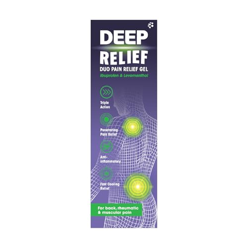 Deep Relief Triple Action Anti-Inflammatory Gel, White, 50 g
