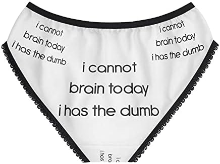 SpreadPassion I Cannot Brain Panties, I Cannot Brain Underwear, Briefs, Cotton Briefs, Funny Underwear, Panties For Women