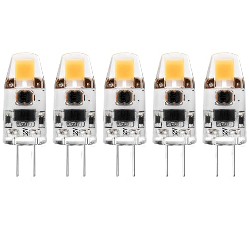 PiLtaR �����\��G4 LED�d���A2W G4 LED�d���A200LM�A�i�`�������z���C�g4000K�A20W�n���Q���d���̑�ցAAC/DC 12-24V�A�����ȓd��������Ȃ��A5�p�b�N,Cool white 6000k,2W