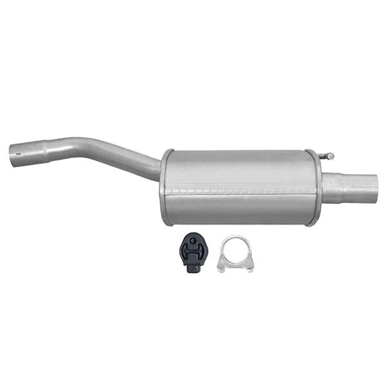 HELLA 8LD 366 030-031 Tłumik końcowy - Easy2Fit® Kit - z tyłu - jednoczęściowy - Komplet z elementami do montażu