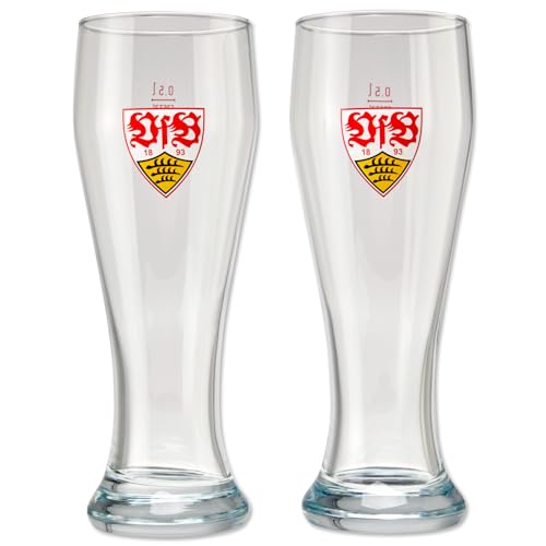 VfB Stuttgart Wheat Beer Glass Set of 2