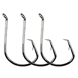 ICE SEA 30pcs/lot Fishing Circle Hooks Stainless Steel Offset Octopus Fish Hooks Fishing Sport Circle Hooks Size:4/0-8/0 (8/0-30pcs)