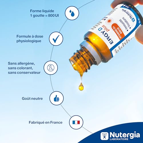 Vitamine D3 Nutergia complément alimentaire flacon 15 ml - 3