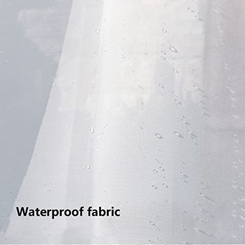 Zyhzjc Shade Sail, Outdoor Curtains Voile Outdoor Patio Curtains Sun Filtering Outdoor Privacy Curtains For Porch, Pergola, Cabana, Gazebo1 Panel (Color : White, Size : 2X2M/6.6X6.6Ft) #TOP3