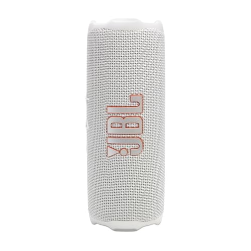 Image of JBL FLIP 7 Waterproof Portable Speaker Bundle with gSport Carbon Fiber Case (White)