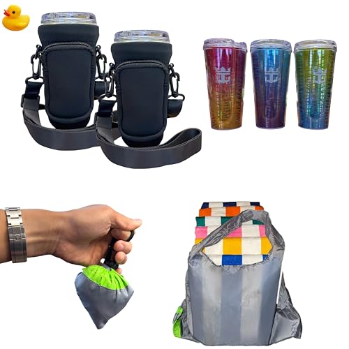 Kaizen Kreations Royal Cruise Drink Package Sling (2-Pack, Black) & Cruise Ship Essentials Excursion MICROBag