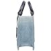 True Religion Women's Tote Bag, Frayed Denim Modern Carryall Handbag with Removable Crossbody Strap, Denim Blue