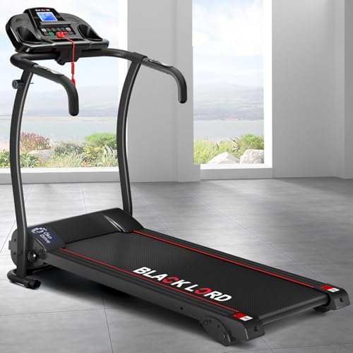 5% off - BLACK LORD Foldable Treadmill Running Machine 2.2HP, Electric Fitness Equipment Walking Pad for Exercise Walking Jogging Hiking Workout Cardio Aerobic Home Gym Office Commercial (Onyx FD-X)