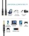 KINGTOP Headset Splitter, 3.5mm Headphone Mic Splitter Cable for Headset with Separate Stereo Audio & Microphone Jacks (Not for Dual Audio Jacks)