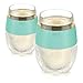 Host Wine Freeze Cooling Cups, Mint (Set of 2)