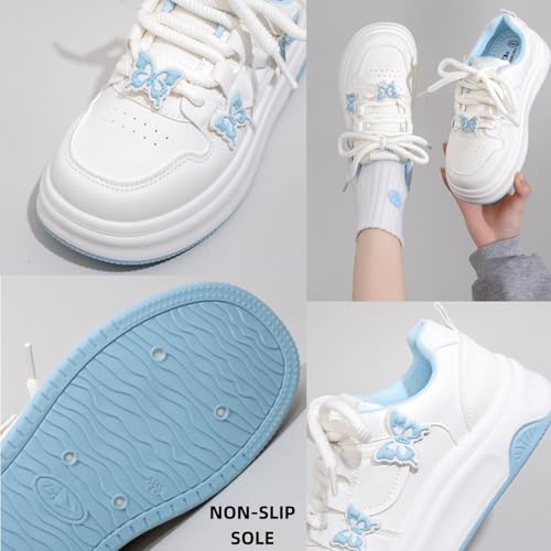 Butterfly Y2k Chunky Sneakers for Women and Girls Retro Cute Platform Aesthetic Summer Casual Walking Shoes for Travel2