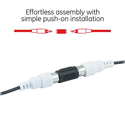 Ge 2-Pack Rca Coupler Adapter, Female-To-Female, Audio Video Rca Cable Connectors, Composite Component Extender Barrel, Connect Cables To Extend Length And Reach, 33617 #TOP2