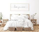 Love You More Sign - I Love You More - I Love You More Sign - Above Bed Decor - Signs For Above Bed...