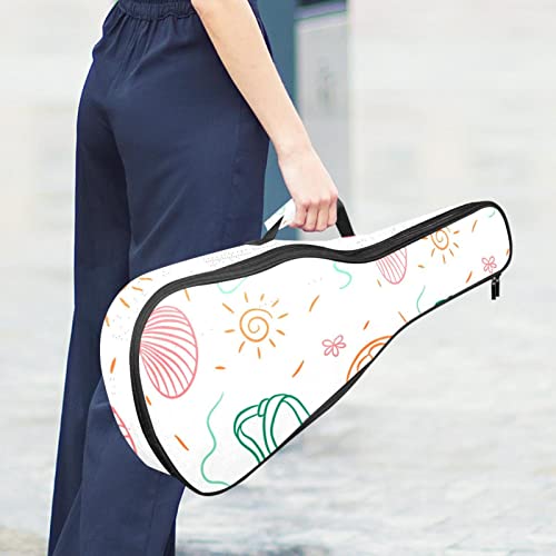 Sac à dos robuste pour ukulélé de concert soprano rembourré 10mm