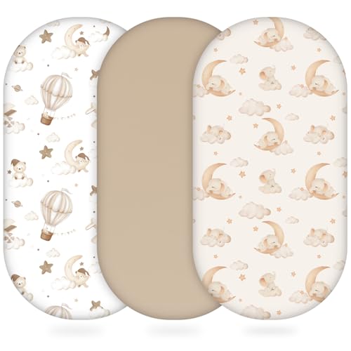 Yukkidds Drap Housse Cododo 81x41 cm – Lot de 3 Drap Housse Berceau en Microfibre Ultra Douce et...