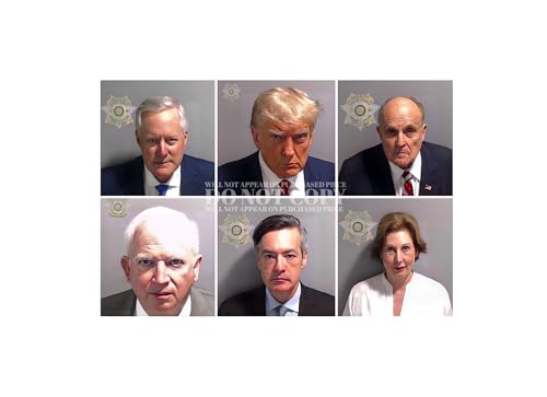 Photo de Donald Trump Mugshot 2023 Fulton County poster historique de collection USA
