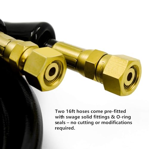 ZHSYMX HO5116 Hydraulic Hose Kit 16ft Compatible with Seastar Outboard Steering Boat by ZHSYMX - Image 3