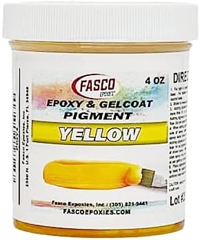 Yellow Pigment for Epoxy Resin & Gelcoat Concentrated Colorant - 4oz