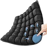 Travel Cushion Inflatable Seat Cushion 3D Air Seat Cushions Adjustable Inflatable Portable Airplane Pad for Wheelchair, Car, Office, Home Living