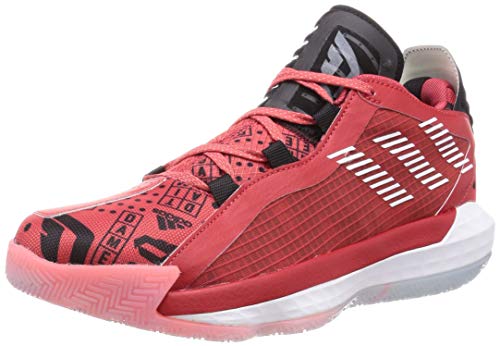 Chaussures de basketball adidas Dame 6 Gca homme pour match en salle rouge