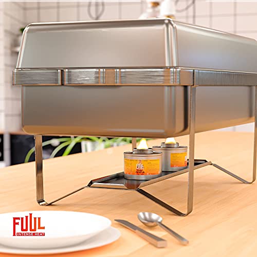 6 Hour Chafing Fuel | 12-Pack Cans for Chafing Dishes | Premium Food Warming Wick Set with Lid Opener | Burner Cans With Steady, Controlled Flame - Image 6